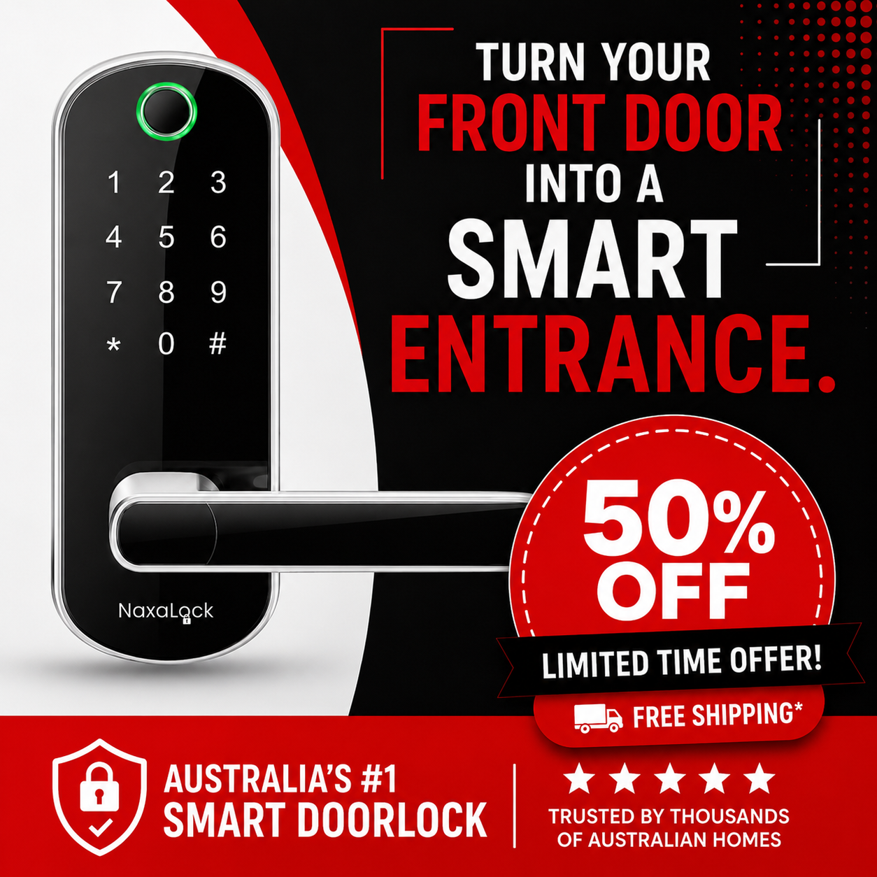 Naxalock - Instant Entry Smart Door Lock