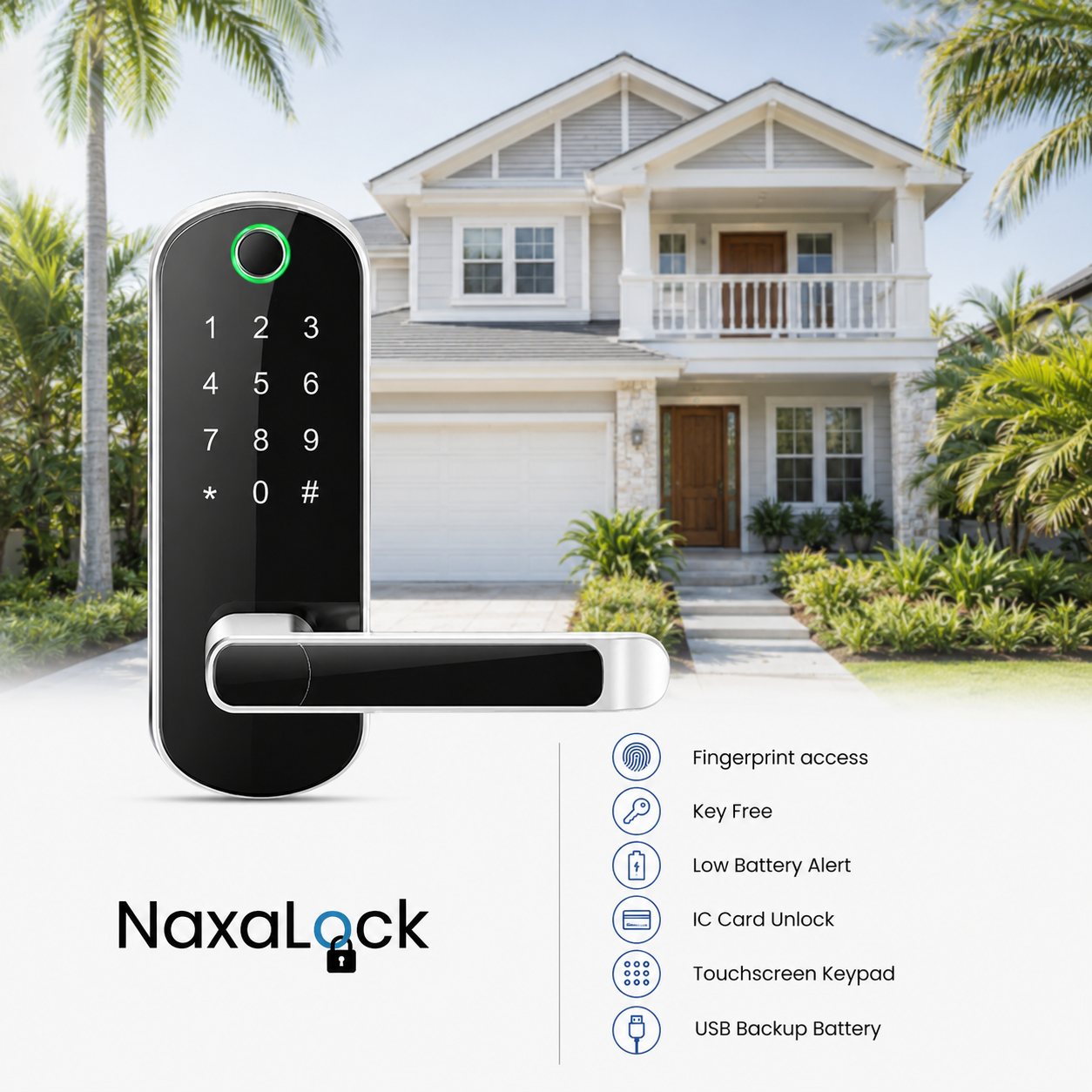 Naxalock - Instant Entry Smart Door Lock